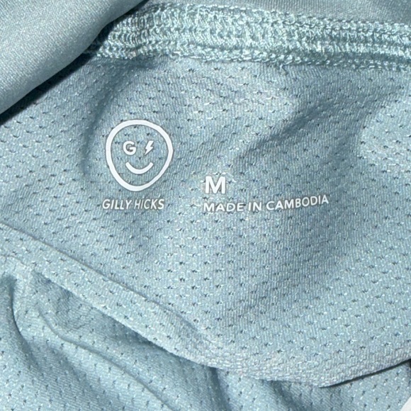 Gilly Hicks High-Rise Athletic Shorts Lined Size Medium Light Blue gym yoga run - Picture 8 of 10